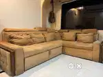 L Shape Sofa Cum Bed with Storage