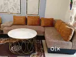 L shape Sofa with cushions