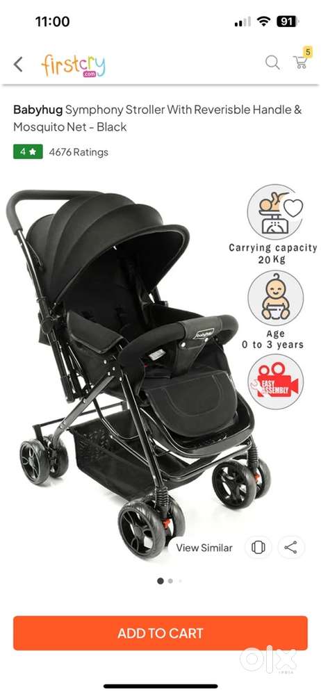 Baby hug stroller and cycle