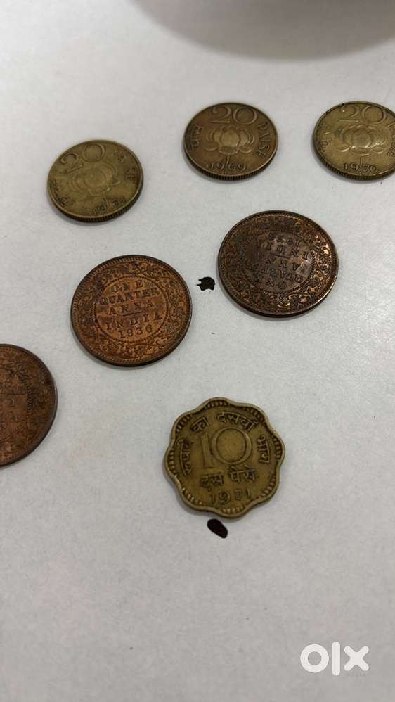 Old coins of 20 paise n more