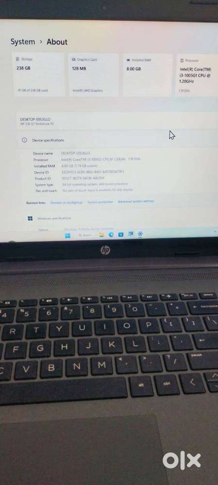 HP 250 G7 Intel Core i3 10th Gen