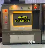 HAMZA FURNITURE NEW DESIGNER PARTICLE BOARD WOOD TV UNIT CABINET 6BY6