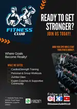 Job for gym  trainer & receptionist only for femals