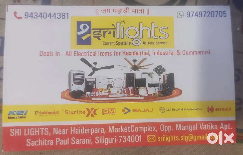 Contact for Electrician and plumber available in siliguri