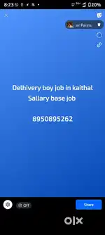 Delhivery boy job