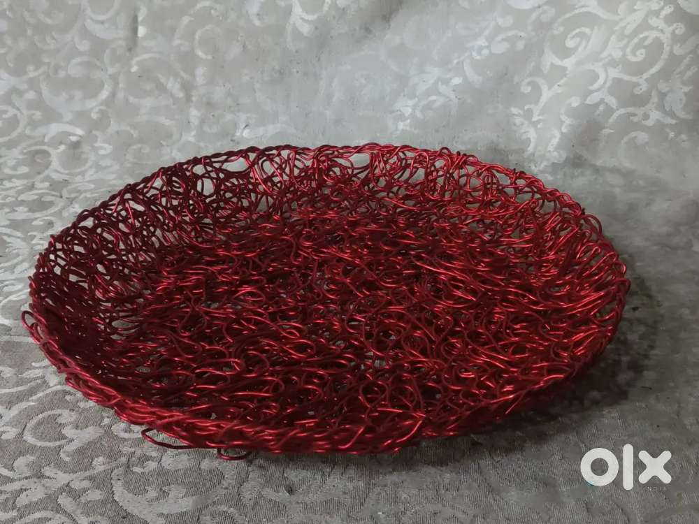 Lead free alluminium hand weaving fruit or chapati basket
