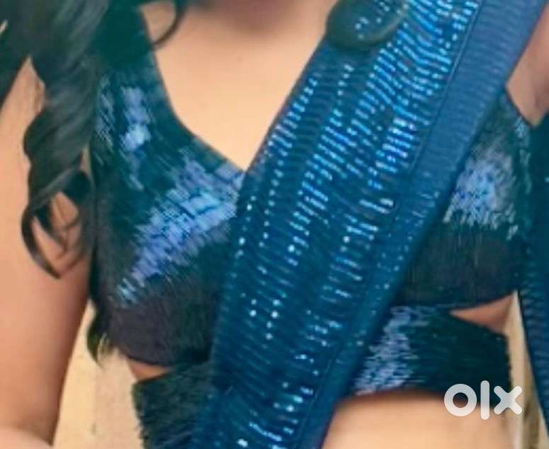Beads backless Blouse