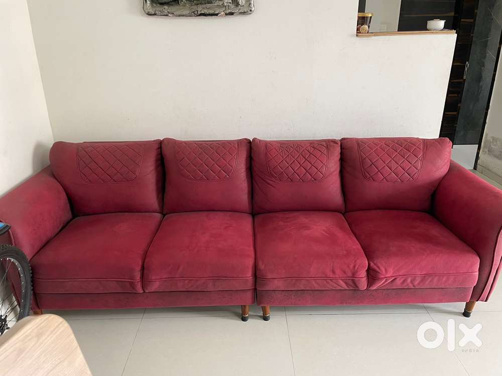 Sofa 2+2+1 with attached cushion