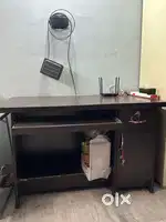Study and Computer Table with Storage Cabinet