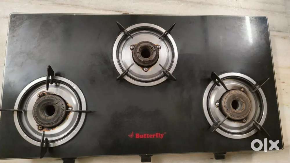 Butterfly 3 Burner Glass top Gas stove