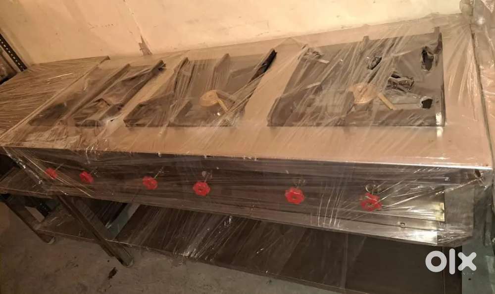 COMMERCIAL 3 RANGE BURNER HEAVY QUALITY NEAR VASANT VIHAR