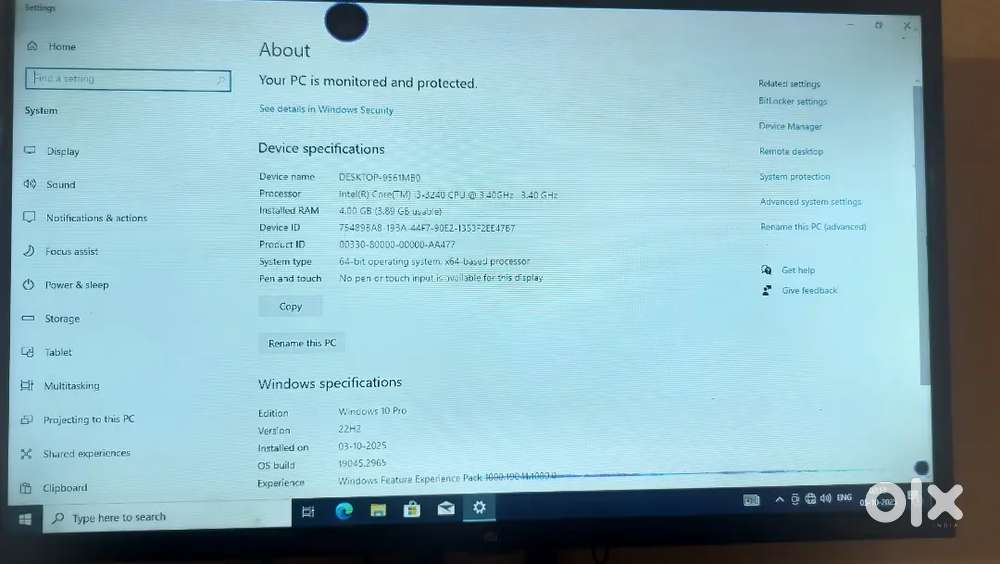 i3 3rd gen cpu only