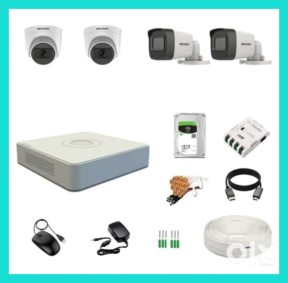 Dahua, cp plus, hikvision cctv camera set