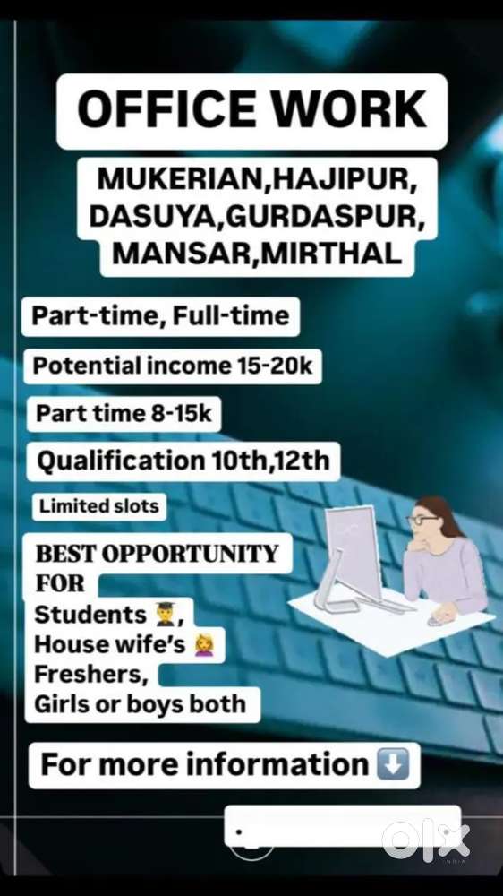 Can apply Freshers, Students, Housewife,