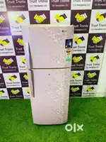 1#3Double door LG 290 liters 4 star ratings flower design refrigerator