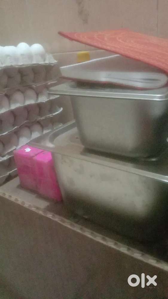 Fully egg roll setup with 4 wheel cart all items sell