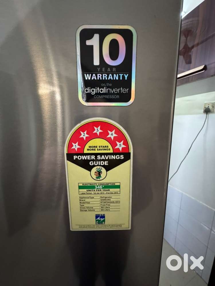 SAMSUNG DOUBLE DOOR FRIDGE FOR SALE, 393 ltrs