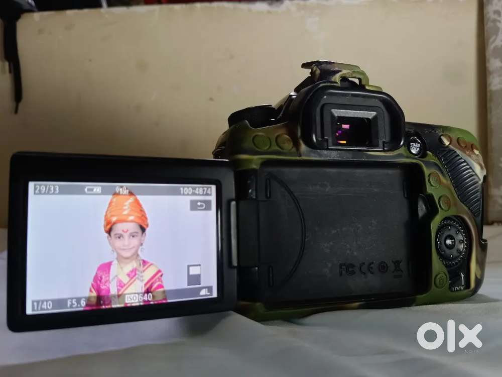 Canon EOS 80D DSLR Camera Body with 18-135 + 50 mm Lens  (Black)