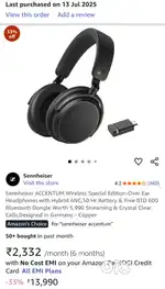 Sennheiser Accentum Special Edition with Bluetooth Dongle