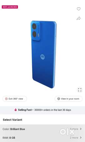 G45 Radiant Blue - Brand New (2 week old with box n bill) urgent sell