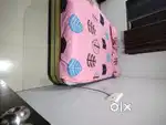 Bed with mattress