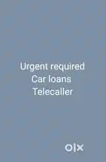 Car loans female telecaller