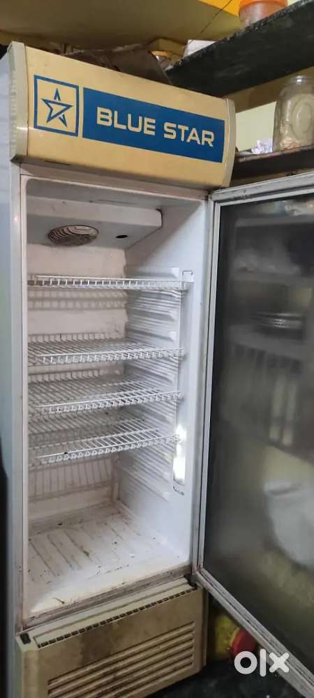Glass door fridge
