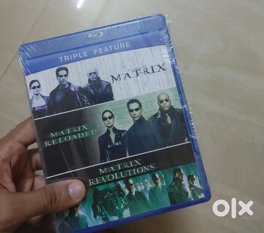 Matrix trilogy triple feature region free blu ray disk set