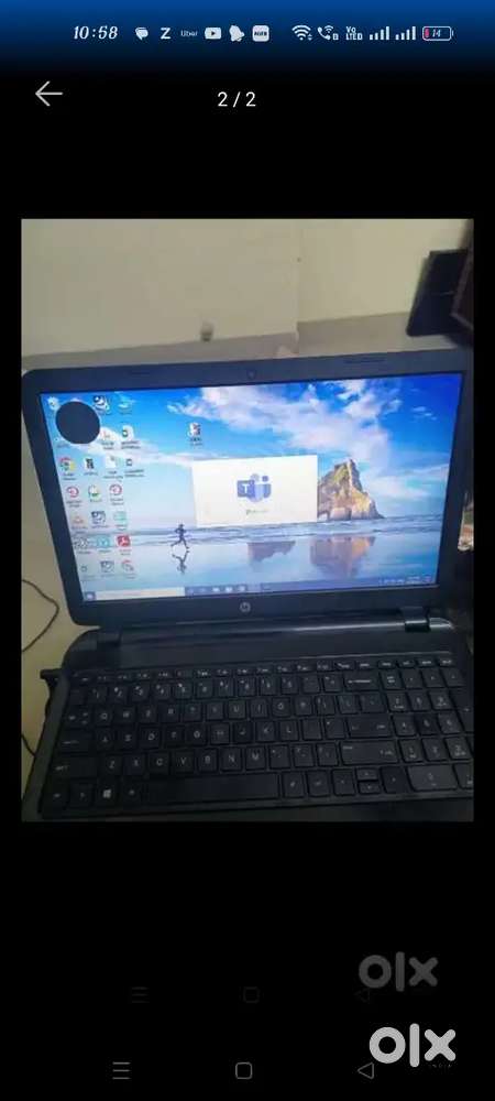 Laptop HP with mouse