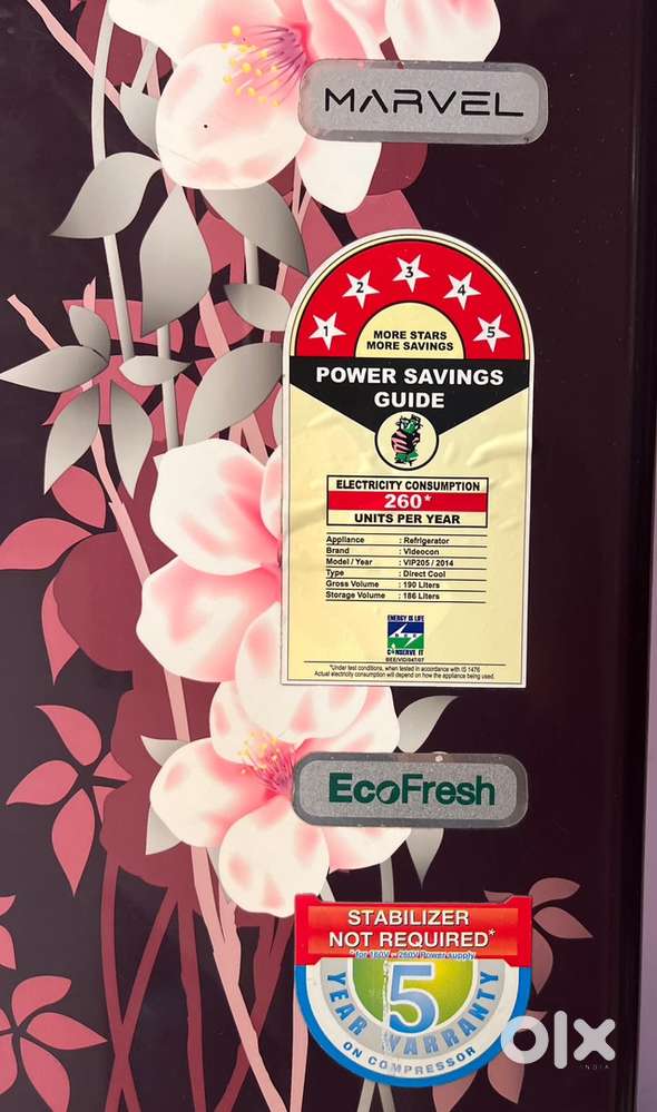 Videocon 190L, single door, Perfect condition,