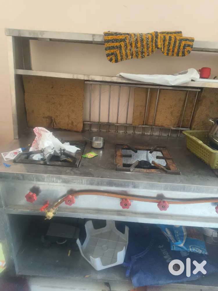 Gas counter three burner