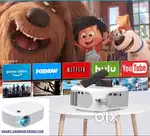Android Smart Fhd Led Projector Lumens 4500LM Inbuilt Apps 4D keystone