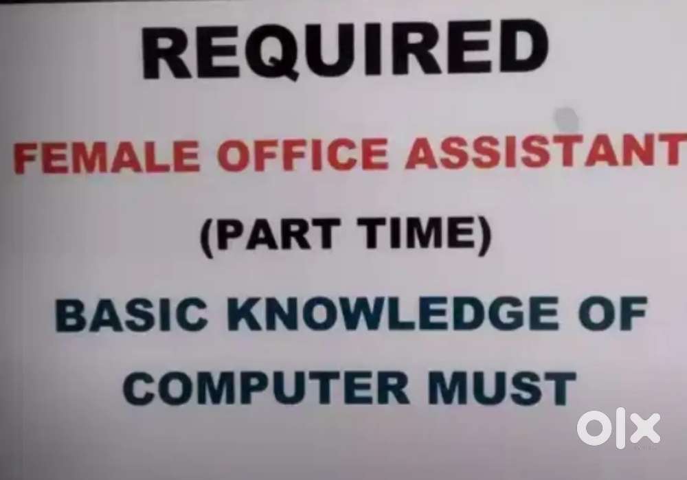 Office Assistant ( Female) 2 hours work