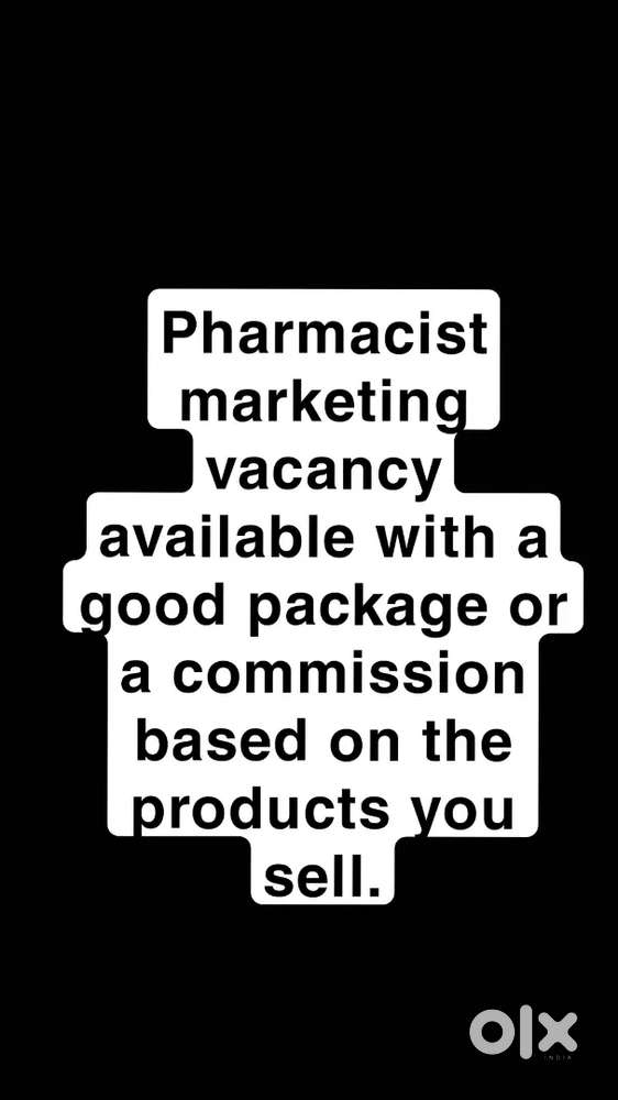 Pharmaceutical marketing vacancy