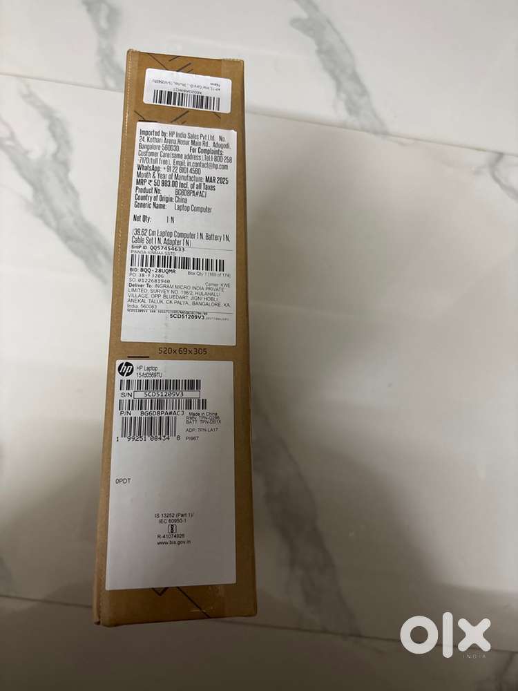 Ho laptop new one without unpacking available