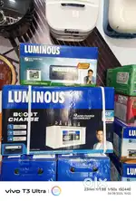 Brand new Luminous inverter and battery 1 kv UPS 100ah battery
