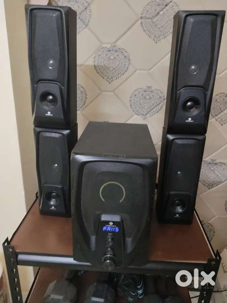 Zebronics 4.1 Bluetooth Multimedia Speaker, Remote Control, Black
