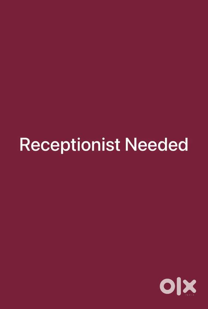 Receptionist wanted for office