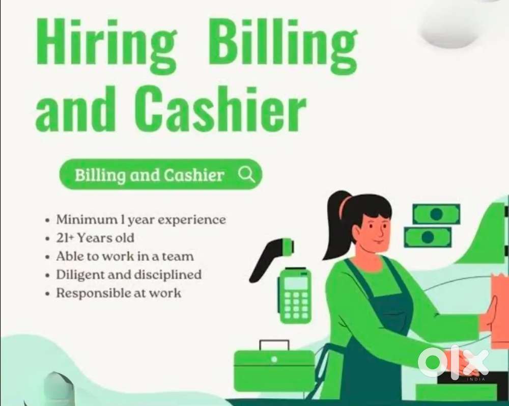 BILLING/ CASHIER REQUIRED