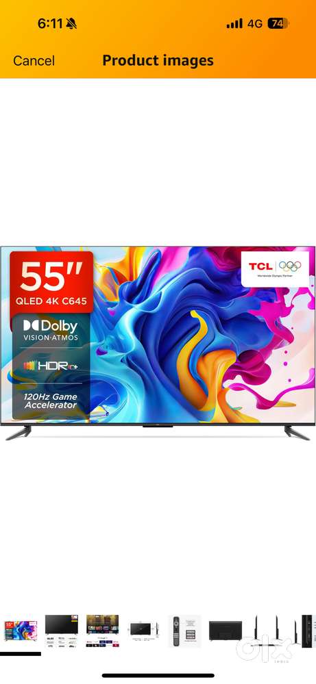 New TCL 139 cm (55 inches) 4KUltra HD Smart QLED Google TV 55C645 (Bla