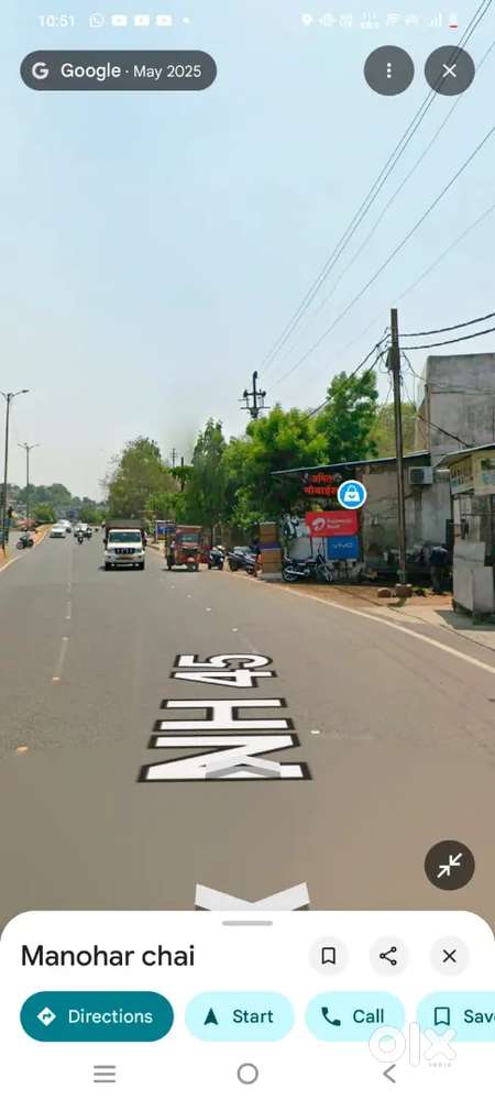 Main road property near Mahindra showroom