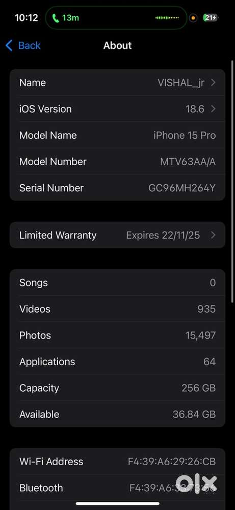 15 pro 256