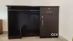 Strong Computer Table with Drawer and Cupboard - Good Condition