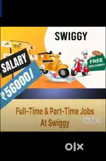 Swiggy delivery job full/part time