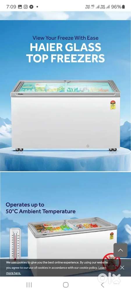 Icecream freezer sell Karna hai