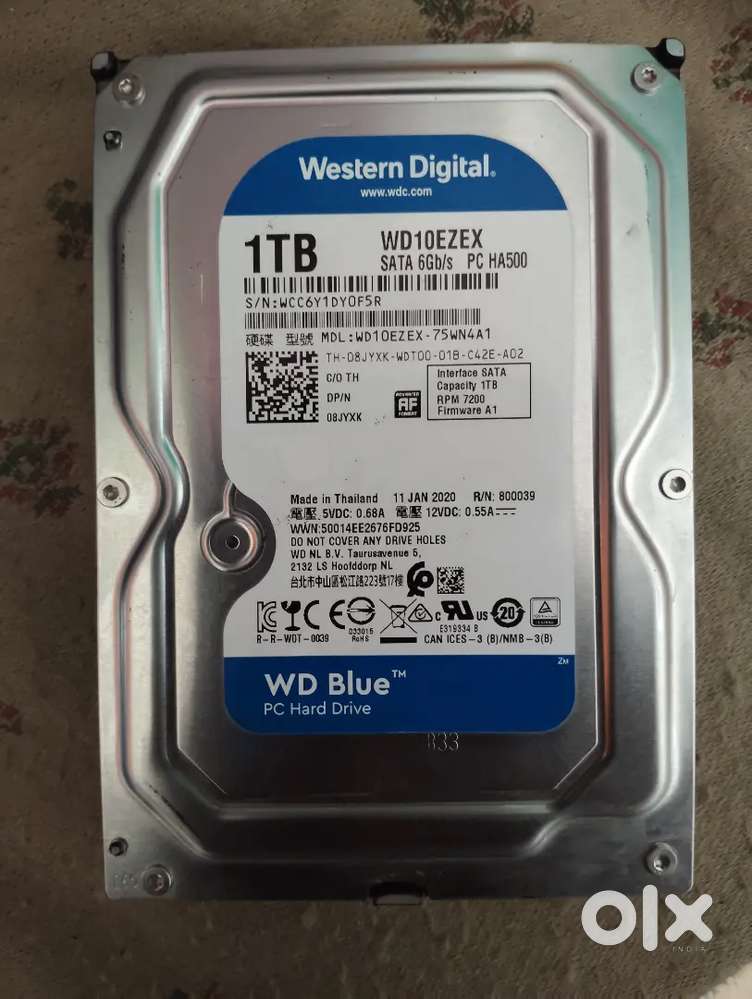 1 TB western digital desktop hard disk good working condition
