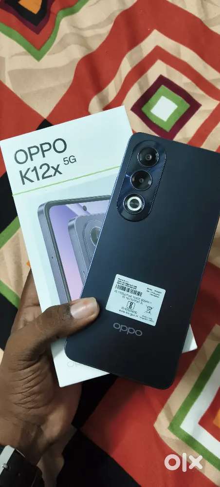 Oppo k12x 5g mobile violet colour 6,128 45w supervooc charger full kit