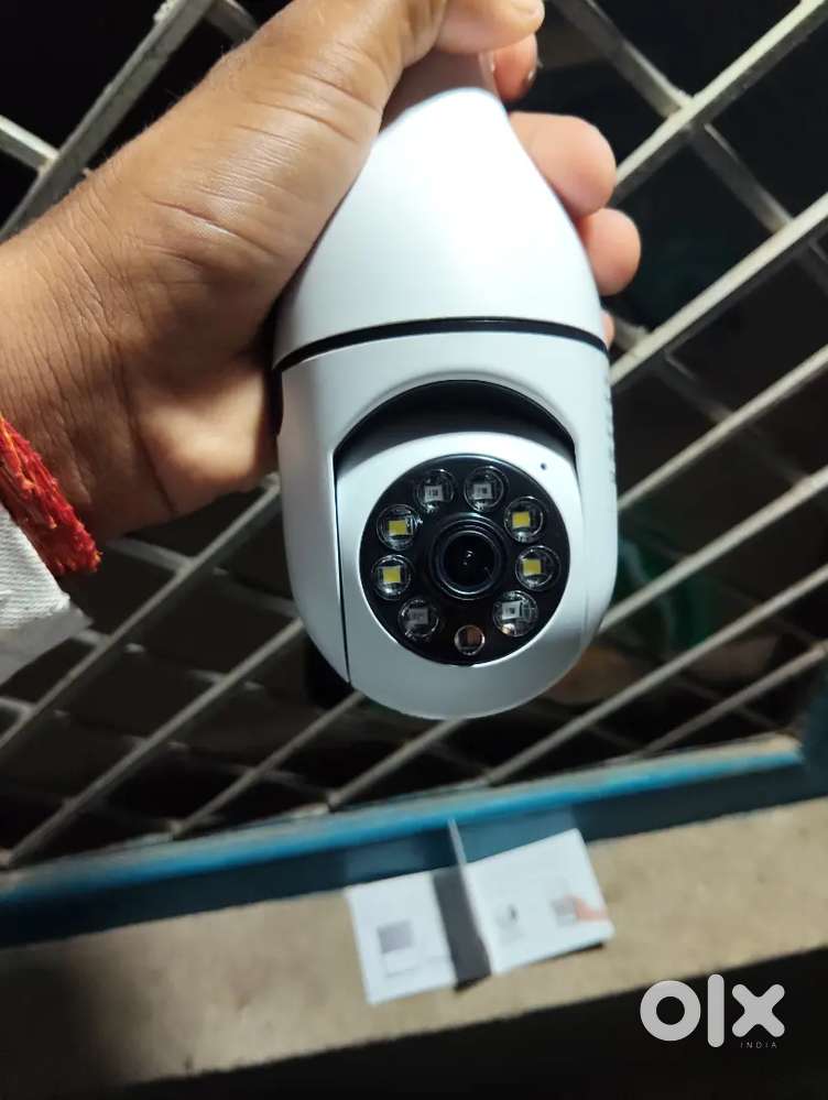 Smart home security bulb shape 360 camera 1080p wireless PTZ CCTV