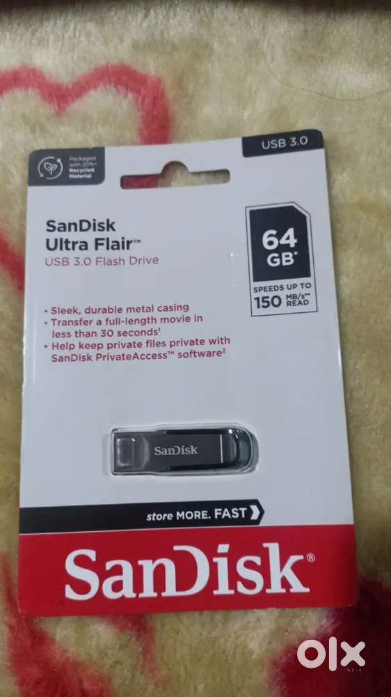 New Sandisk Ultra flair 64 gb 3.0 Pendrive,Sell urgent