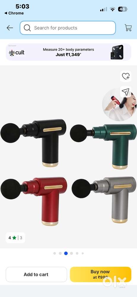 Portable gun massager